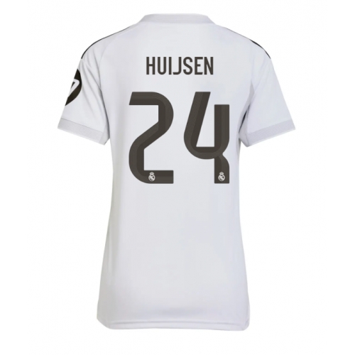Billige Fotballdrakt Real Madrid Dean Huijsen #24 Replika Hjemmedrakt Dame 2025-26 Kortermet Billige Fotballdrakt Real Madrid Dean Huijsen #24 Replika Hjemmedrakt Dame 2025-26 Kortermet